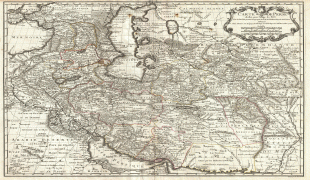 Географічна карта-Іран-1724_De_LIsle_Map_of_Persia_Iran_Iraq_Afghanistan_-_Geographicus_-_Persia-delisle-1724.jpg