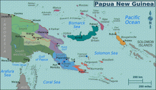 Kaart (kartograafia)-Paapua Uus-Guinea-PNG_Regions_map.png