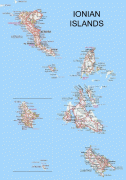 Karte (Kartografie)-Ionische Inseln (griechische Region)-map.jpg