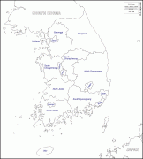 Karte (Kartografie)-Jeollanam-do-coreesud22.gif