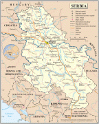 Kaart (cartografie)-Servië-Serbia2008.png