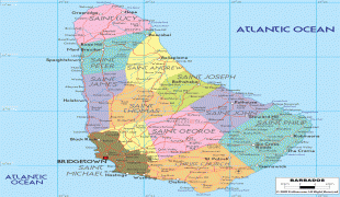 Mappa-Barbados-map-of-Barbados.gif