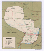 Kaart (cartografie)-Paraguay-large_detailed_political_and_administrative_map_of_paraguay.jpg