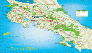 Karte (Kartografie)-Costa Rica-costa-rica-map2.jpg