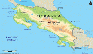 Karte (Kartografie)-Costa Rica-Costa-Rica-map.gif