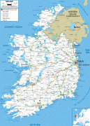 Bản đồ-Đảo Ireland-Ireland-road-map.gif