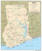 Kaart (kartograafia)-Ghana-ghana_pol95.jpg