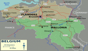 Karte (Kartografie)-Belgien-Belgium-map.png