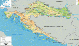 Kartta - Kroatia (Republic of Croatia) - MAP[N]
