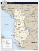 Carte géographique-Albanie-txu-oclc-309296182-albania_pol_2008.jpg
