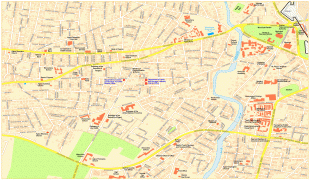 Карта (мапа)-Никозија-nicosia-west-streetmap.jpg