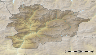 Карта (мапа)-Андора-Andorra_relief_location_map.jpg