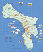 Karte (Kartografie)-Besondere Gemeinde (Niederlande)-Bonaire-Island-Tourist-Map.jpg