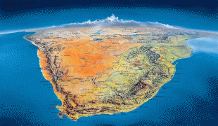 Kort (geografi)-Sydafrika-South-Africa-on-Map.jpg