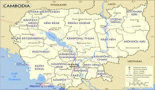 Географическая карта-Кхмерская Республика-Cambodian-provinces-bgn.png