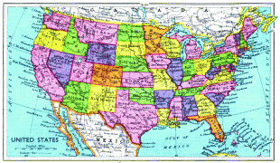 Kaart (cartografie)-Verenigde Staten-Map-of-United-States-1949.jpg