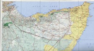 Kaart (kartograafia)-Djibouti-djibouti_1968.jpg