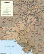 Kaart (cartografie)-Pakistan-Pakistan_2002_CIA_map.jpg