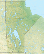 Географічна карта-Манітоба-Canada_Manitoba_relief_location_map.jpg