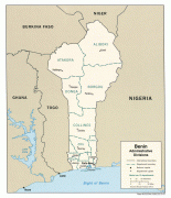 Kaart (cartografie)-Benin-benin_admin_2007.jpg