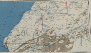 Карта (мапа)-Западна Сахара-Western-Sahara-and-Northern-Mauritania-Map-1958.jpg