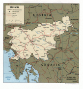 Kaart (kartograafia)-Sloveenia-Slovenia-map1.jpg