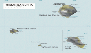 Географическая карта-Острова Святой Елены, Вознесения и Тристан-да-Кунья-Tristan_Map.png