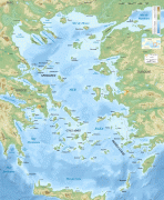 Kaart (kartograafia)-Põhja-Egeus-Aegean_Sea_map_bathymetry-fr.jpg