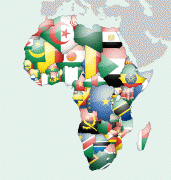 Kaart (cartografie)-Afrika-Africa_Flag_Map_by_lg_studio.png
