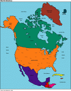 Kaart (kartograafia)-Põhja-Ameerika manner-North-America-political-divisions.jpg