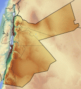 Kaart (kartograafia)-Jordaania-Jordan_location_map_Topographic.png