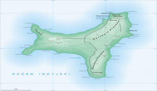 Kaart (cartografie)-Christmaseiland-Christmas_Island_Map.png
