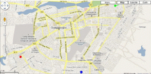 Kaart (cartografie)-Ouagadougou-ouaga-map-2.jpg