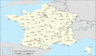 Zemljovid-Saint-Pierre (Sveti Petar i Mikelon)-administrative-france-map-departements-Saint-Pierre-de-Clairac.jpg