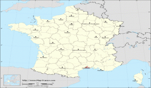 Kaart (kartograafia)-Castries-administrative-france-map-regions-Castries.jpg