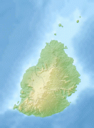 Kaart (cartografie)-Mauritius (land)-Mauritius_relief_location_map.jpg
