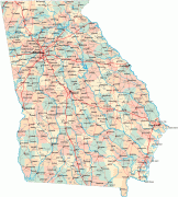 Mapa-Georgia-Georgia-Road-Map-2.gif