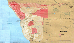 Географическая карта-Намибия-Namibia_homelands_78.jpe