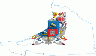 Hartă-Campeche (stat Mexic)-Campeche_Flag_Map.png