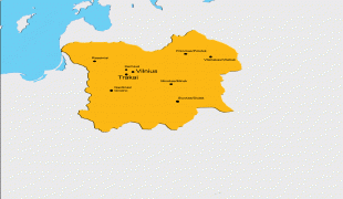 地図-リトアニア・ソビエト社会主義共和国 (1918年-1919年)-Lithuania_map_1316-1341.jpg