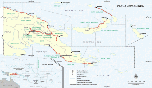 Kaart (kartograafia)-Paapua Uus-Guinea-Papua-New-Guinea-Map.gif