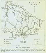 Kaart (cartografie)-Norfolk (eiland)-Historic-Norfolk-Island-Map.jpg