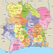 Карта (мапа)-Обала Слоноваче-Ivory-Coast-Political-Map-2.jpg