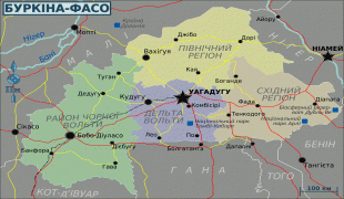 Карта (мапа)-Буркина Фасо-Burkina-Faso_regions_map_(uk).png
