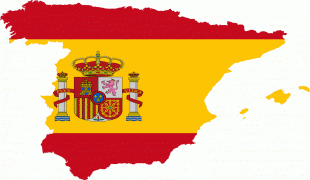 Karte (Kartografie)-Spanien-Spain-flag-map-plus-ultra.png