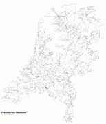 Kaart (cartografie)-Nederland-ZIPScribbleMap-Netherlands.png