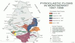 Географічна карта-Монтсеррат-Pyroclastic-flows-in-Montserrat-1997-1998-Map.jpg