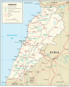 Karte (Kartografie)-Libanon-lebanon_trans-2002.jpg