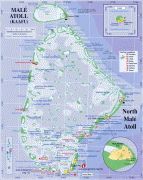 Kaart (cartografie)-Malé-North_Kaafu_Atoll.jpg
