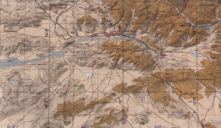 Карта (мапа)-Улан Батор-Ulaan-Baatar-topography-Map.jpg